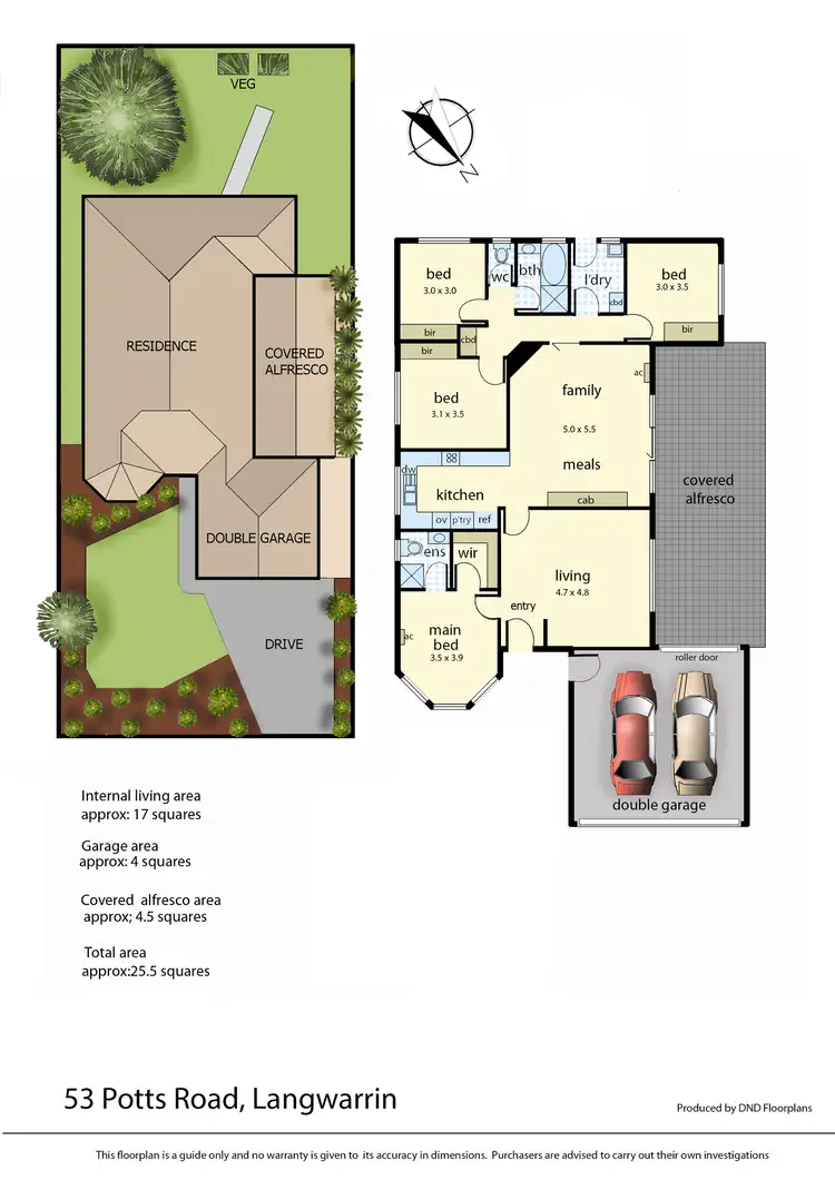 Floorplan of Homely house listing, 53 Potts Road, Langwarrin VIC 3910