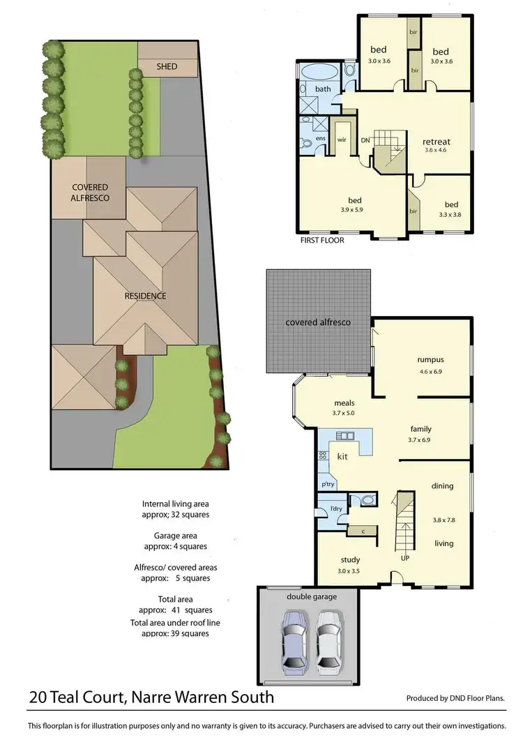 Floorplan of Homely house listing, 20 Teal Court, Narre Warren South VIC 3805
