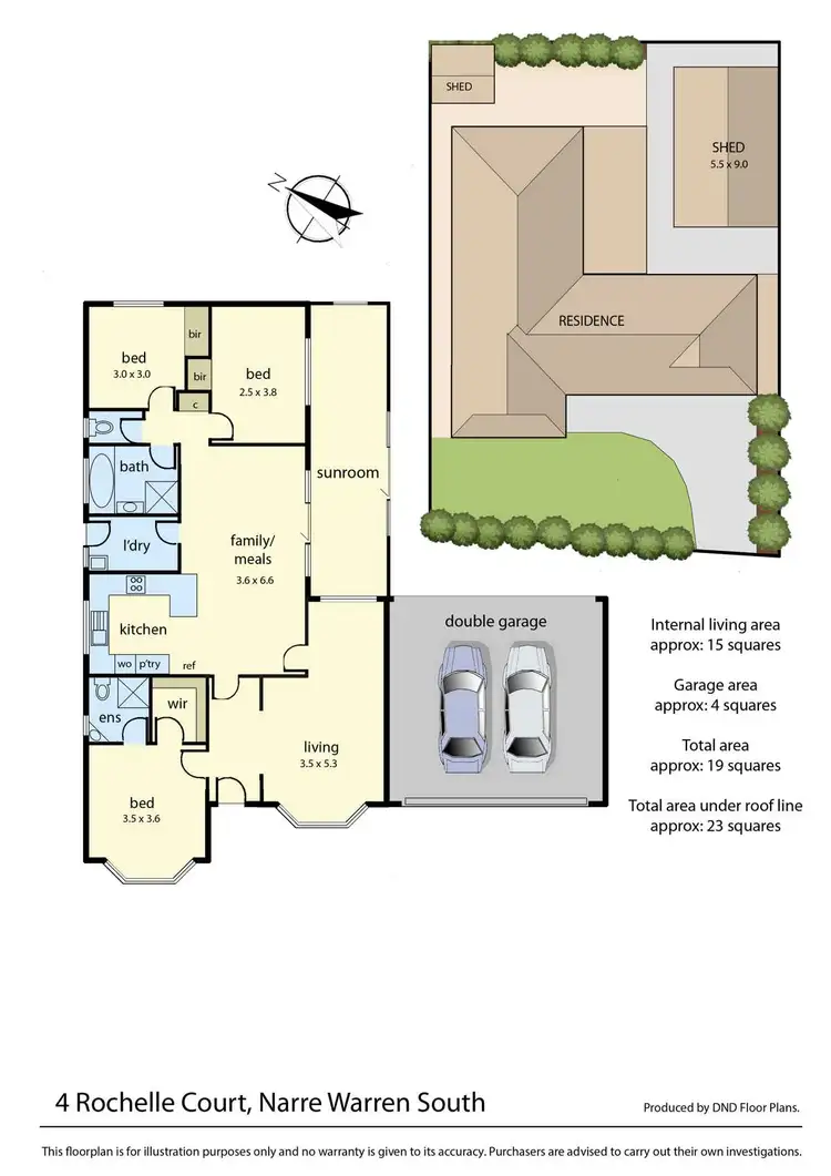 Floorplan of Homely house listing, 4 Rochelle Court, Narre Warren South VIC 3805