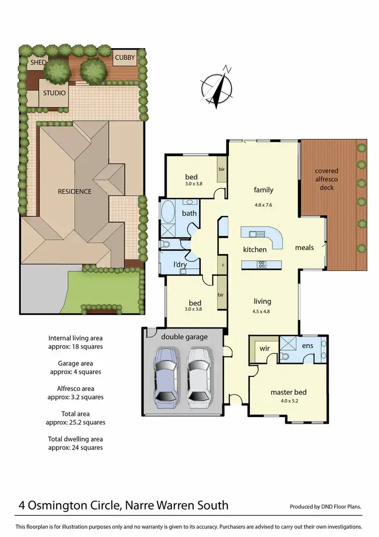 Floorplan of Homely house listing, 4 Osmington Circle, Narre Warren South VIC 3805