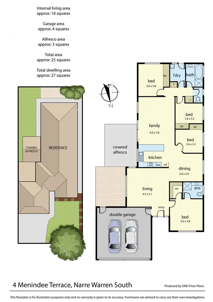 Floorplan of Homely house listing, 4 Menindee Terrace, Narre Warren South VIC 3805