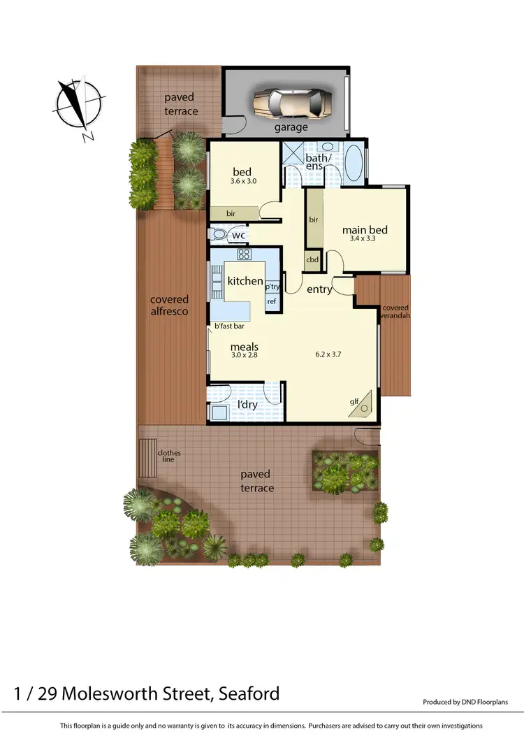Floorplan of Homely unit listing, 1/29 Molesworth Street, Seaford VIC 3198