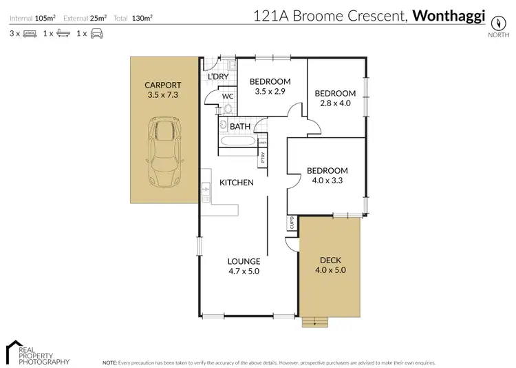 Floorplan of Homely house listing, 121a Broome Crescent, Wonthaggi VIC 3995