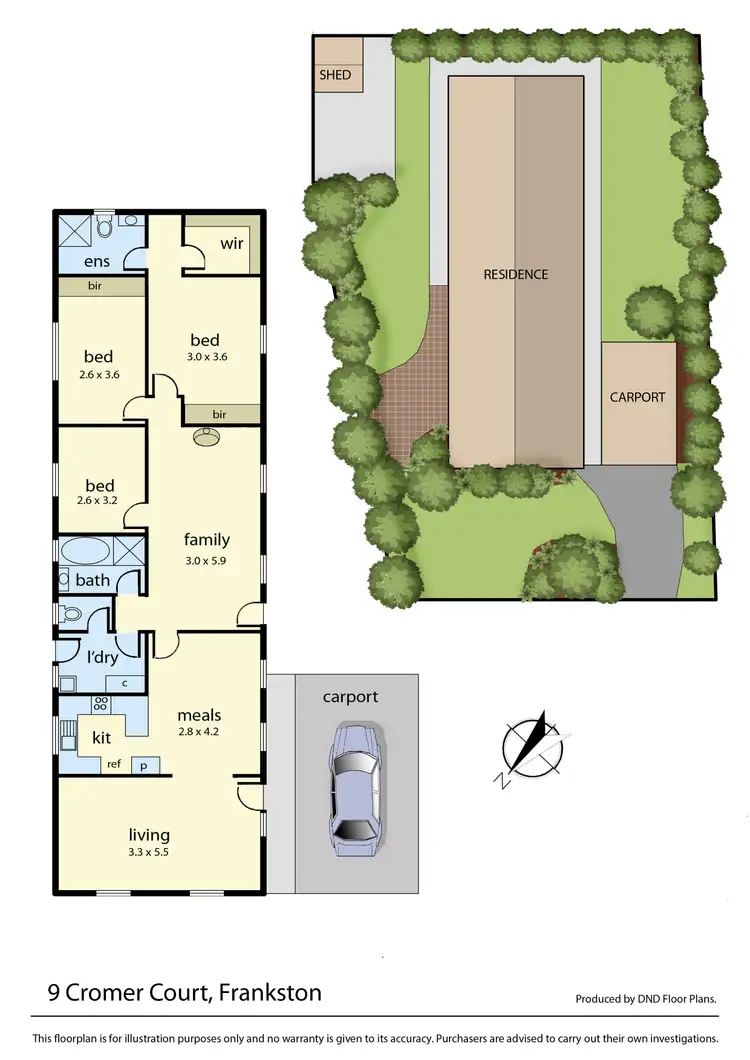 Floorplan of Homely house listing, 9 Cromer Court, Frankston VIC 3199