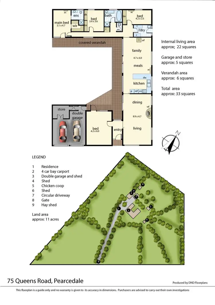 Floorplan of Homely house listing, 75 Queens Road, Pearcedale VIC 3912