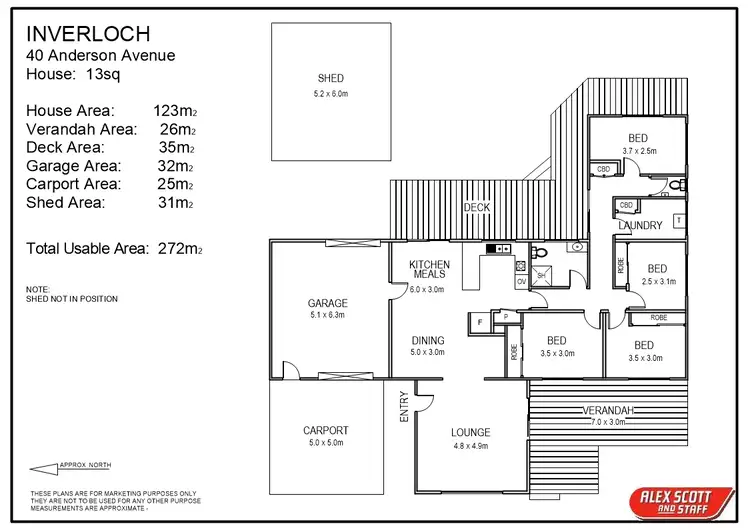 Floorplan of Homely house listing, 40 Anderson Avenue, Inverloch VIC 3996