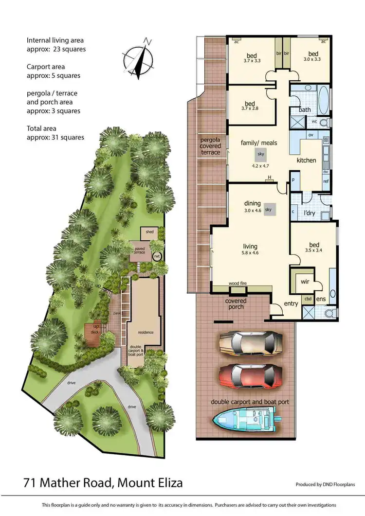 Floorplan of Homely house listing, 71 Mather Road, Mount Eliza VIC 3930