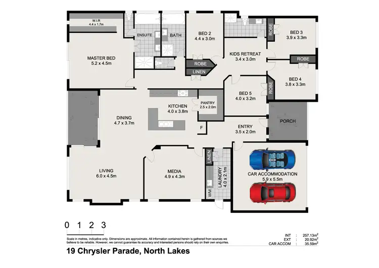 Floorplan of Homely house listing, 19 Chrysler Parade, North Lakes QLD 4509