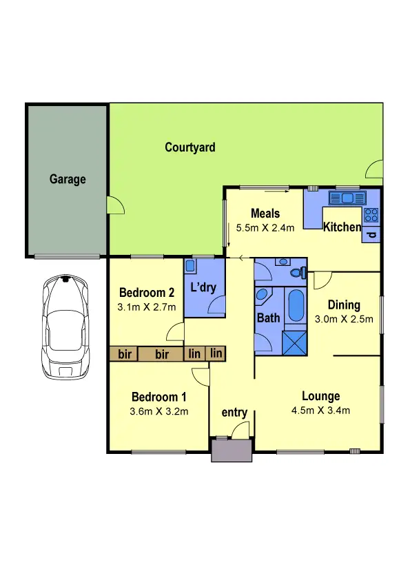 Floorplan of Homely unit listing, 7/6-8 Cleeland Street, Reservoir VIC 3073