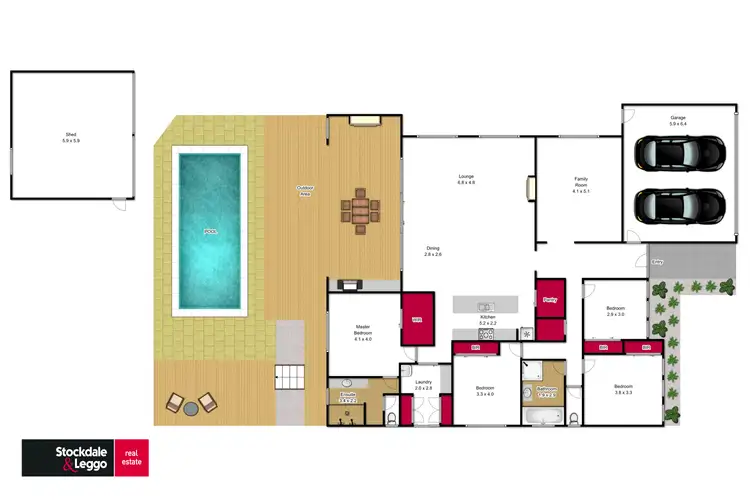 Floorplan of Homely house listing, 42 Graduate Street, Traralgon VIC 3844