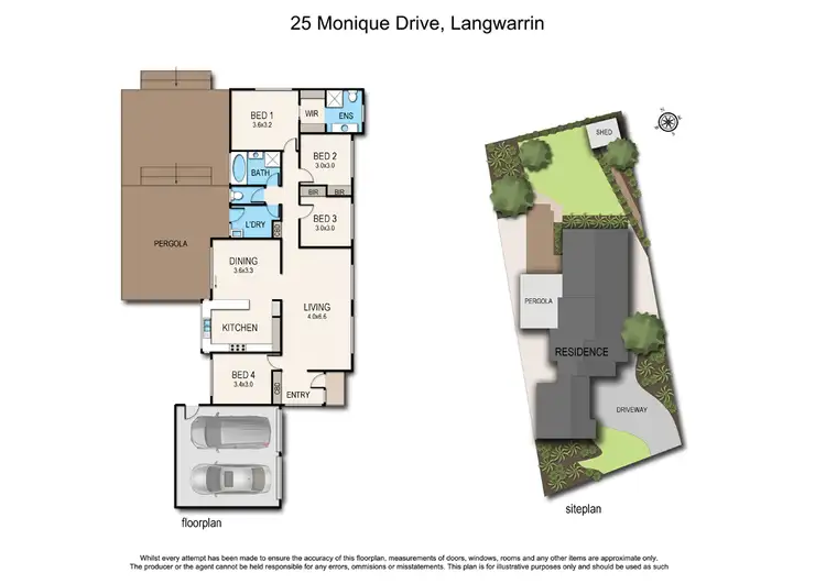 Floorplan of Homely house listing, 25 Monique Drive, Langwarrin VIC 3910