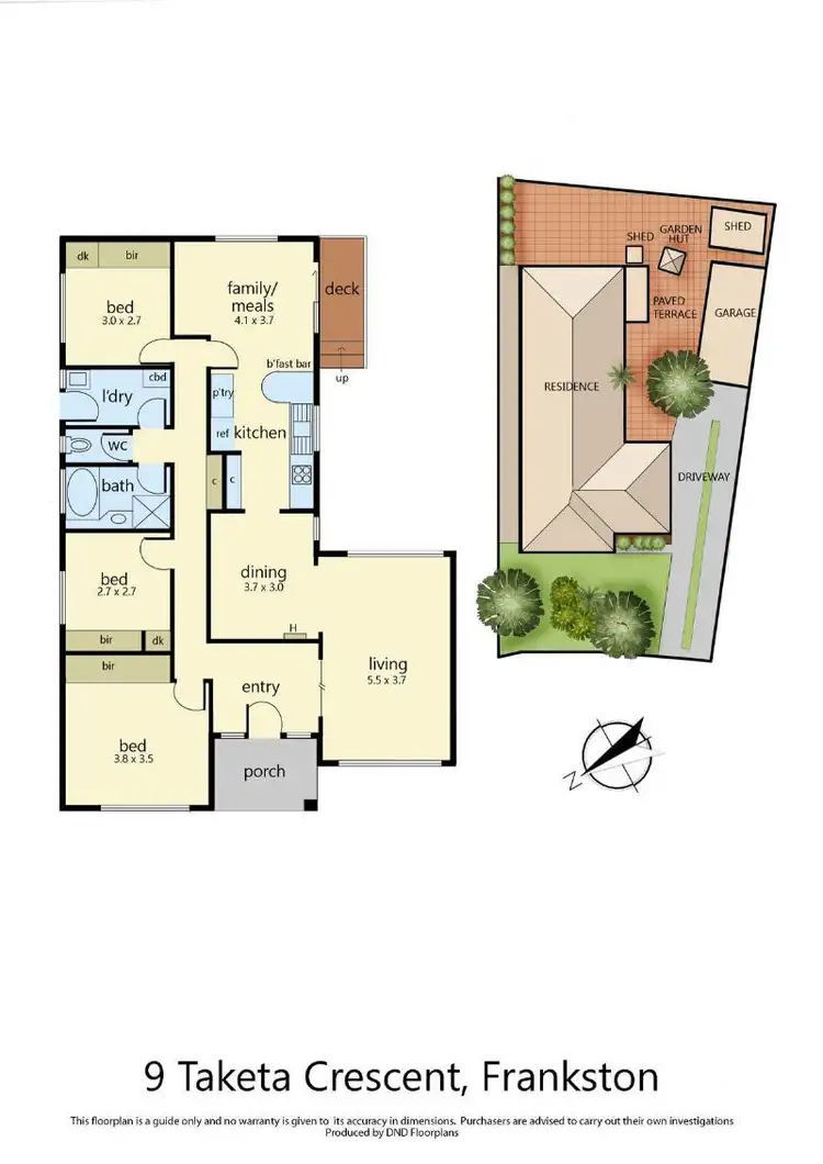 Floorplan of Homely house listing, 9 Taketa Crescent, Frankston VIC 3199