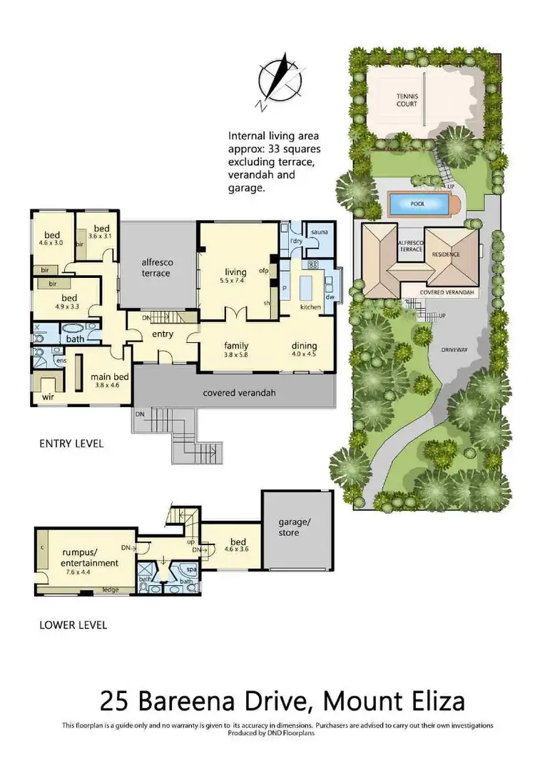 Floorplan of Homely house listing, 25 Bareena Drive, Mount Eliza VIC 3930