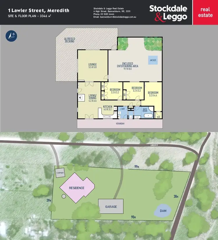 Floorplan of Homely house listing, 1 Lawler Street, Meredith VIC 3333