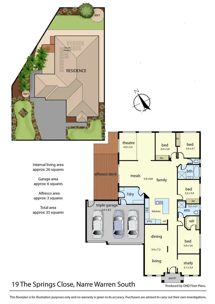 Floorplan of Homely house listing, 19 The Springs Close, Narre Warren South VIC 3805