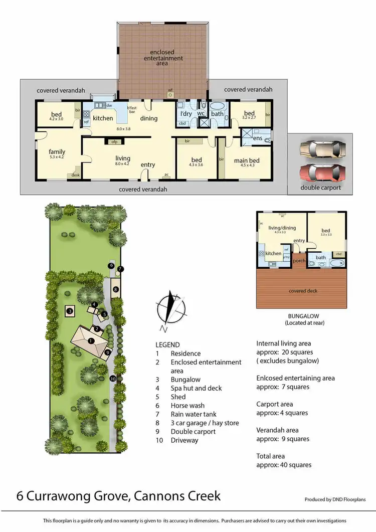 Floorplan of Homely rural property listing, 6 Currawong Grove, Cannons Creek VIC 3977
