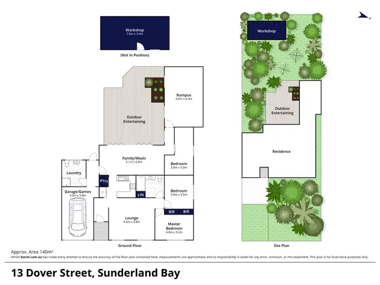 Floorplan of Homely house listing, 13 Dover Street, Sunderland Bay VIC 3922
