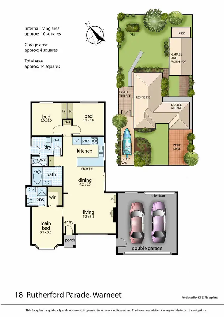 Floorplan of Homely house listing, 18 Rutherford Parade, Warneet VIC 3980