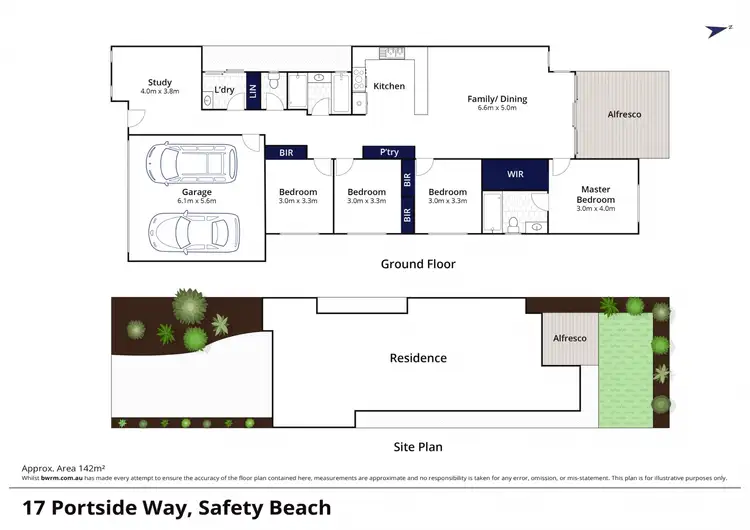 Floorplan of Homely house listing, 17 Portside Way, Safety Beach VIC 3936