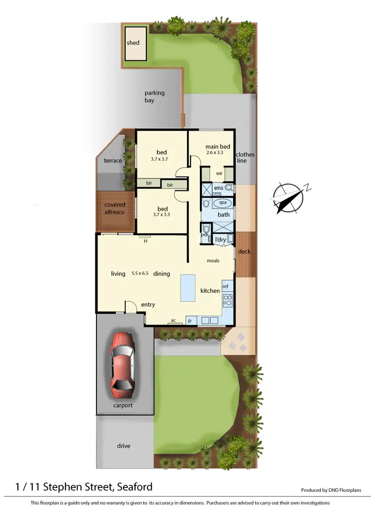 Floorplan of Homely house listing, 1/11 Stephen Street, Seaford VIC 3198