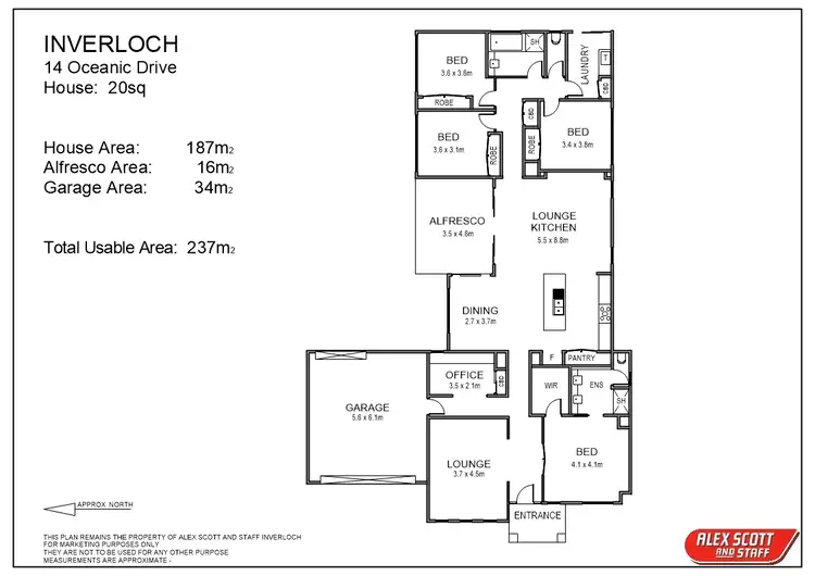 Floorplan of Homely house listing, 14 Oceanic Drive, Inverloch VIC 3996