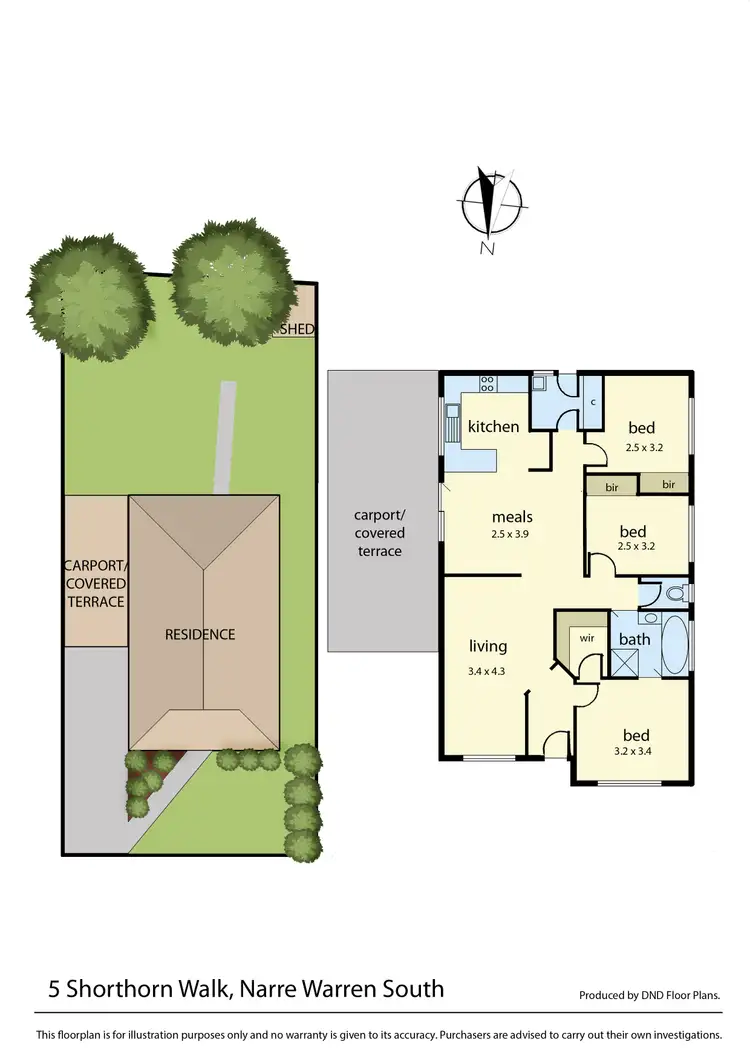 Floorplan of Homely house listing, 5 Shorthorn Walk, Narre Warren South VIC 3805