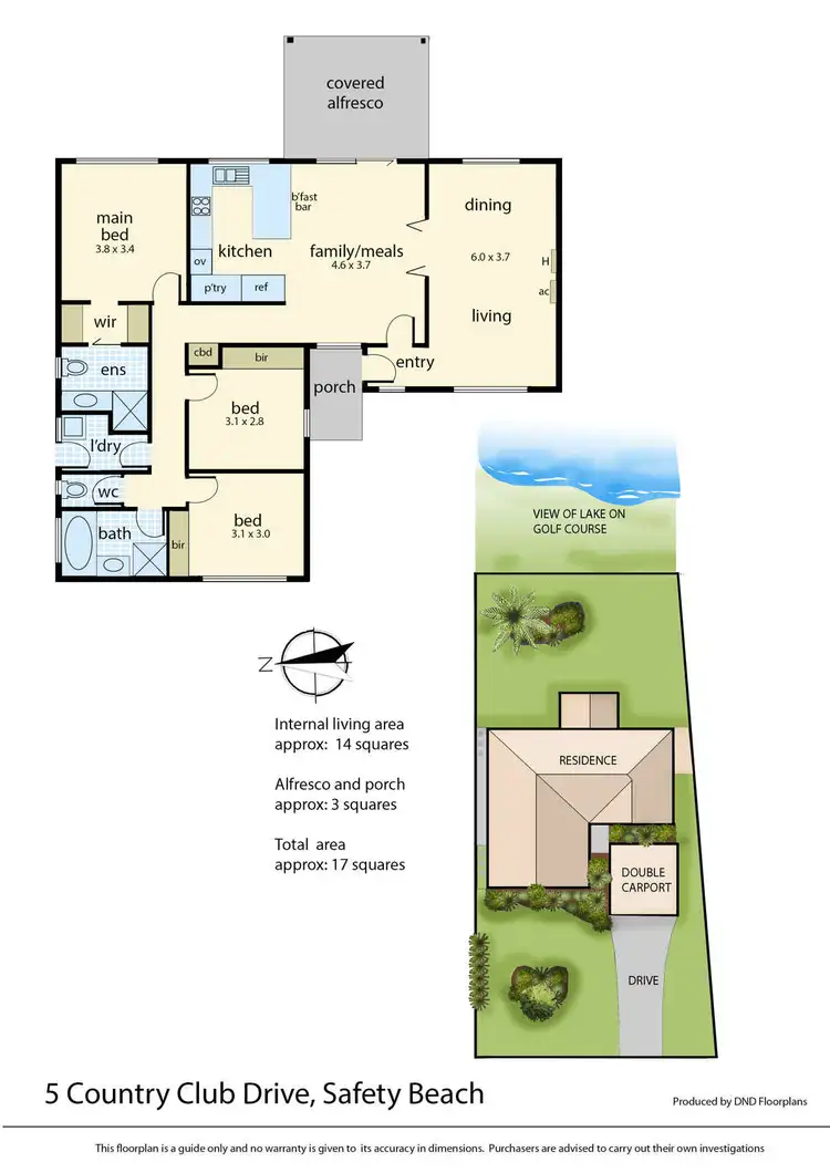 Floorplan of Homely house listing, 5 Country Club Drive, Safety Beach VIC 3936