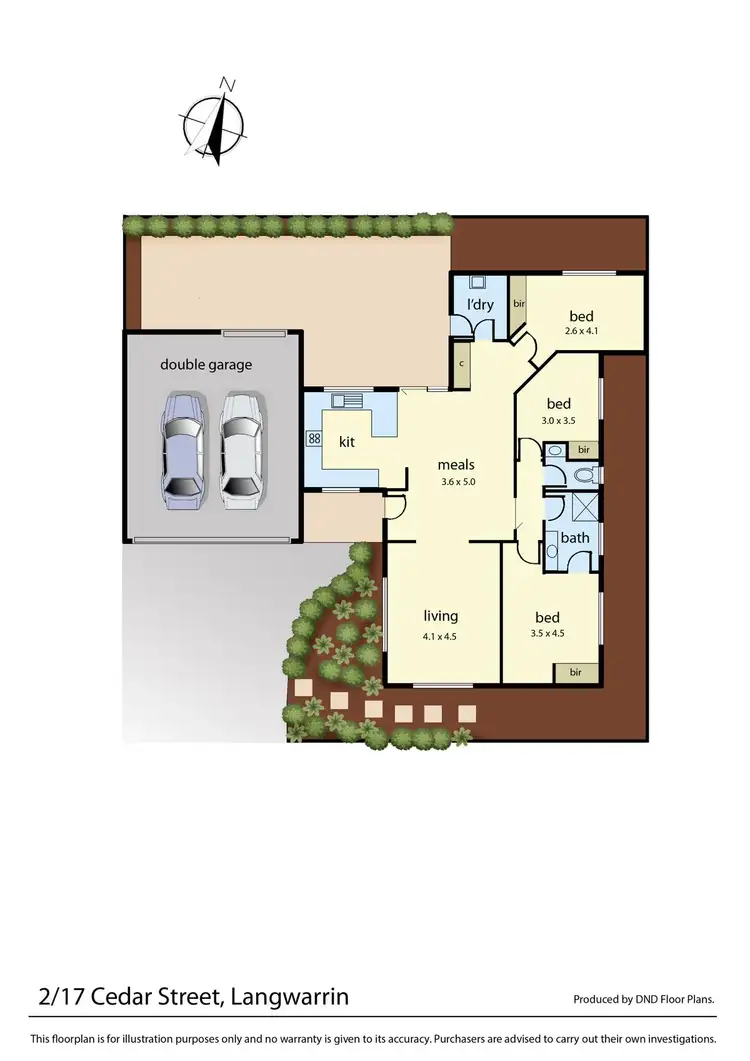 Floorplan of Homely unit listing, 17A Cedar Street, Langwarrin VIC 3910