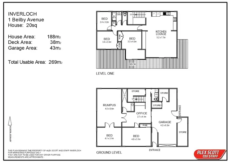 Floorplan of Homely house listing, 1 Beilby Avenue, Inverloch VIC 3996