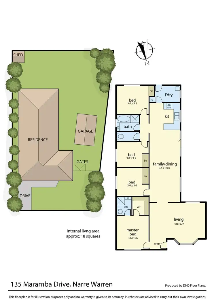 Floorplan of Homely house listing, 135 Maramba Drive, Narre Warren VIC 3805