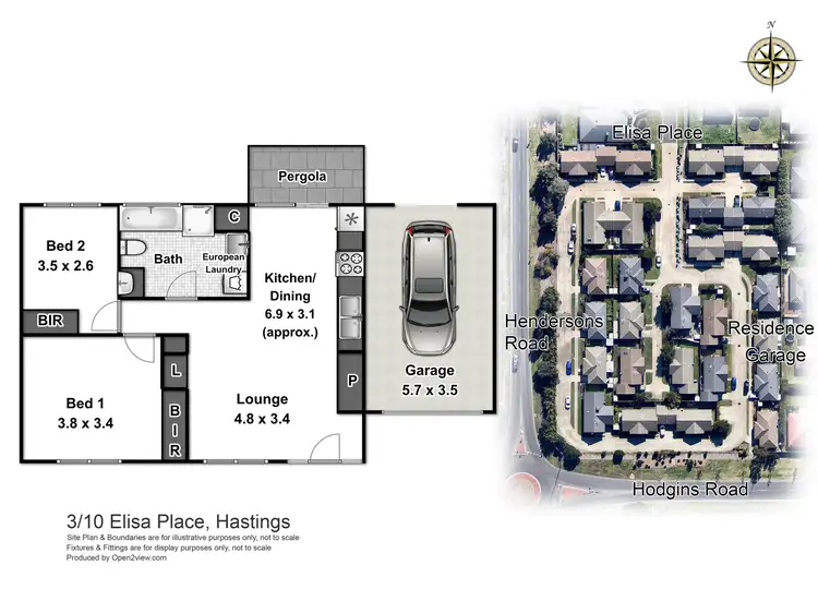 Floorplan of Homely unit listing, 10/3 Elisa Place, Hastings VIC 3915