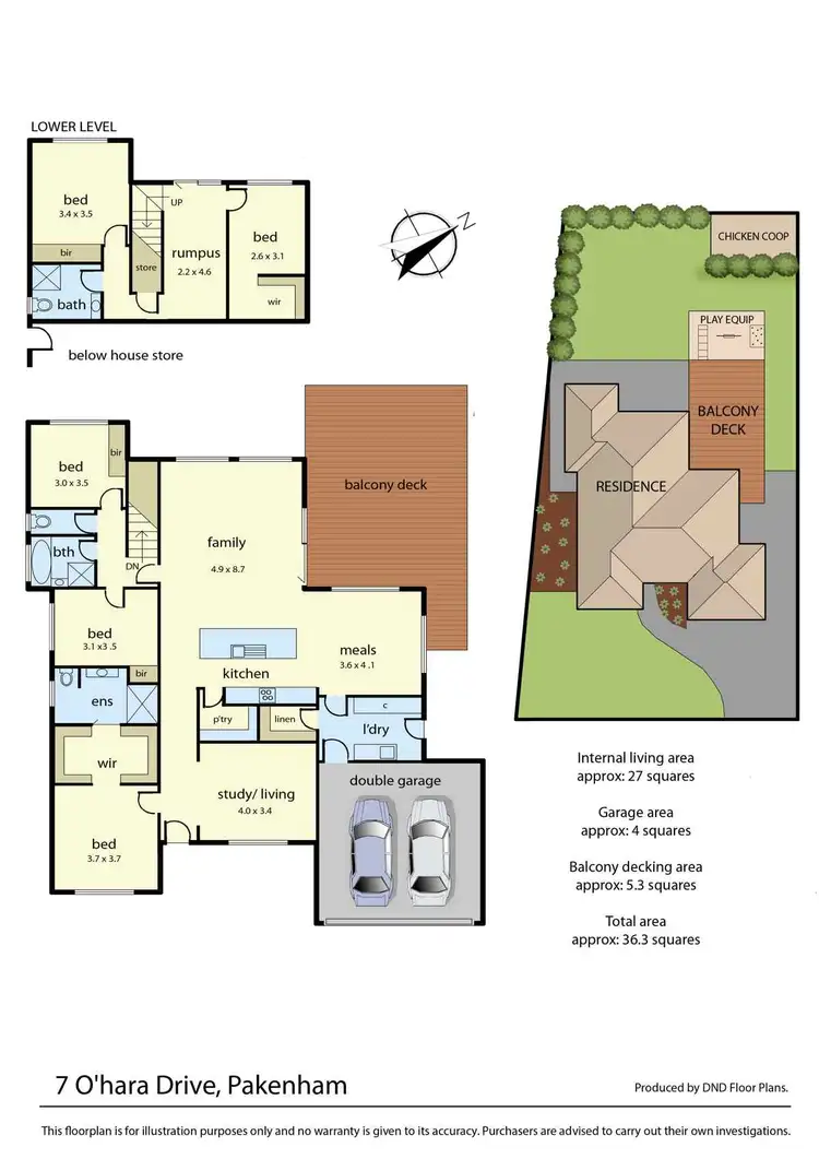Floorplan of Homely house listing, 7 Ohara Drive, Pakenham VIC 3810