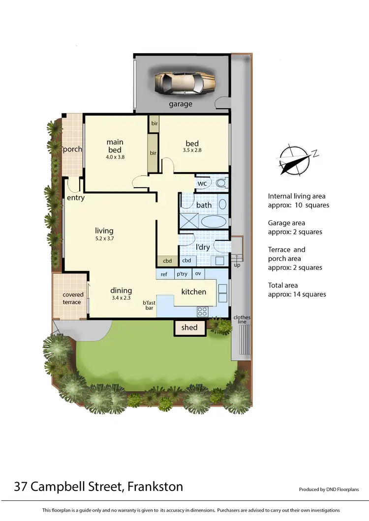 Floorplan of Homely unit listing, 37 Campbell Street, Frankston VIC 3199