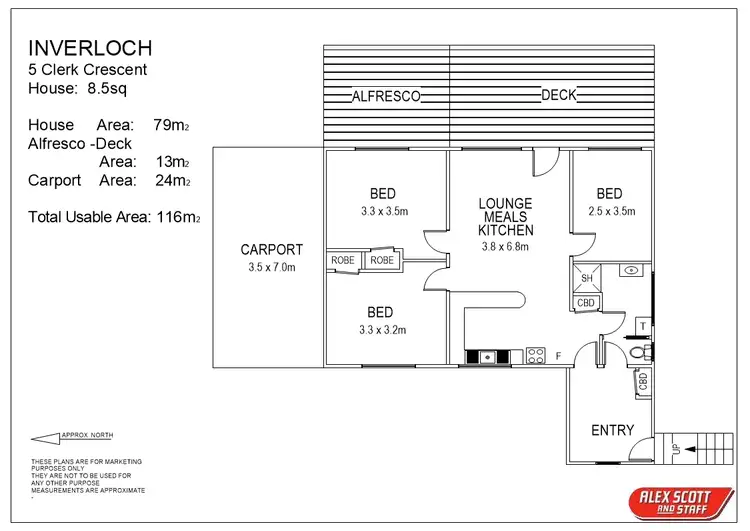 Floorplan of Homely house listing, 5 Clerk Crescent, Inverloch VIC 3996