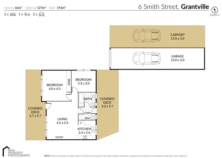 Floorplan of Homely house listing, 6 Smith Street, Grantville VIC 3984