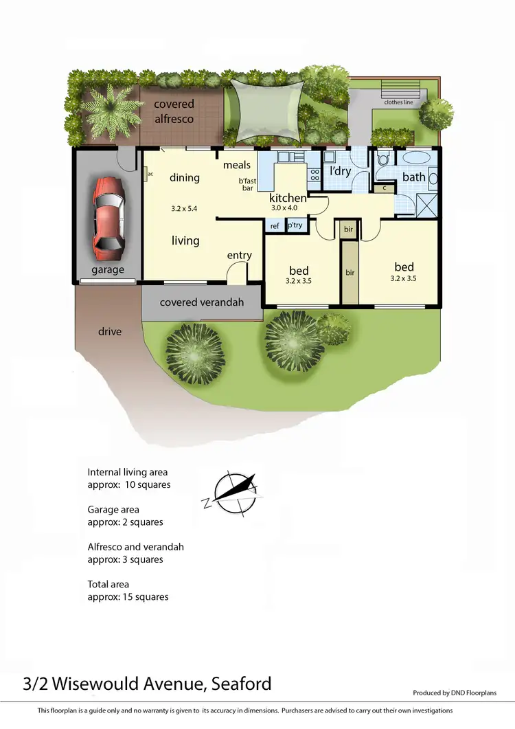 Floorplan of Homely unit listing, 3/2 Wisewould Avenue, Seaford VIC 3198