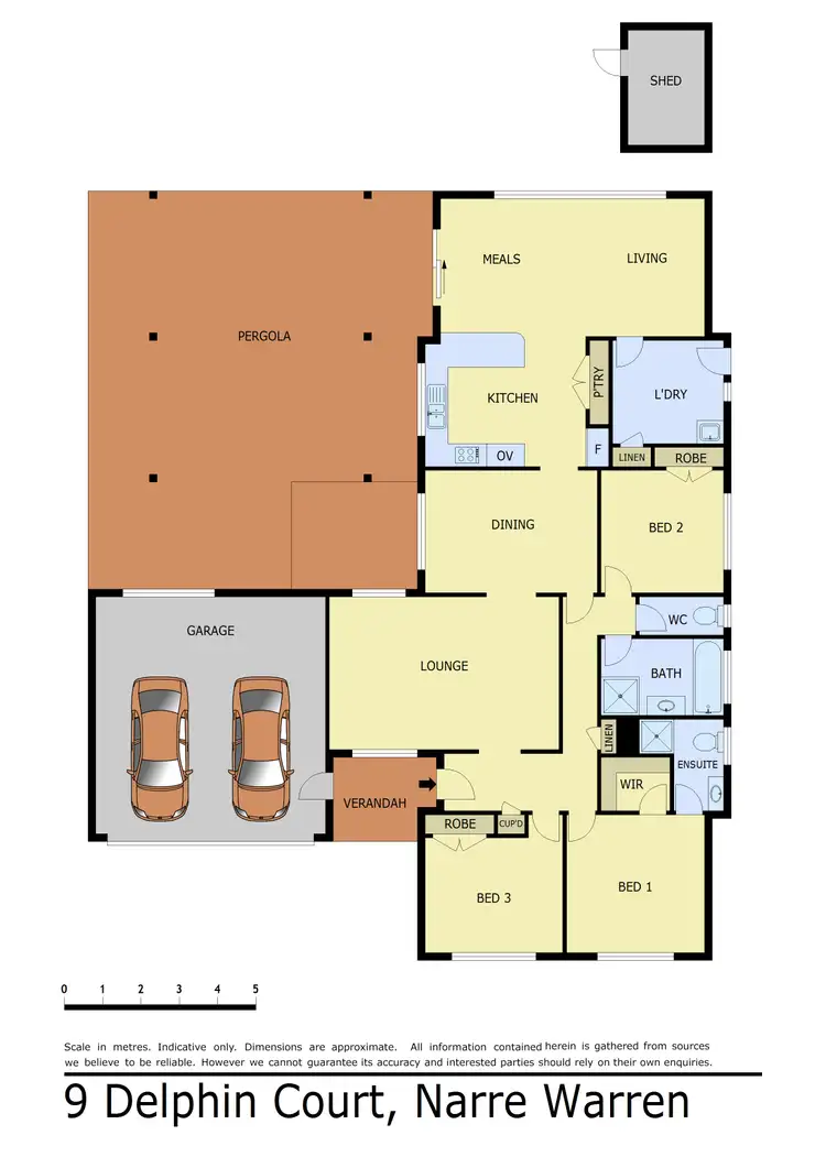 Floorplan of Homely house listing, 9 Delphin Court, Narre Warren VIC 3805