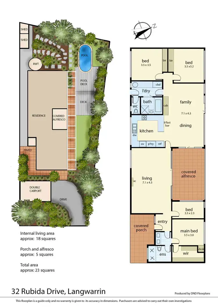 Floorplan of Homely house listing, 32 Rubida, Langwarrin VIC 3910