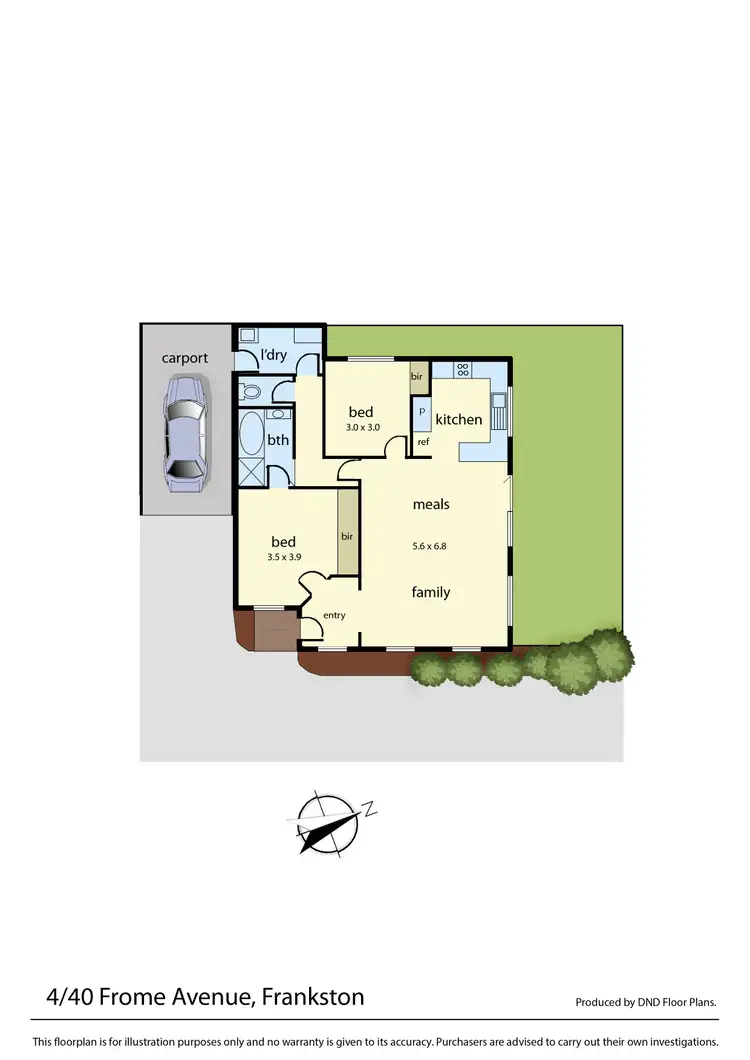 Floorplan of Homely unit listing, 4/40 Frome Avenue, Frankston VIC 3199