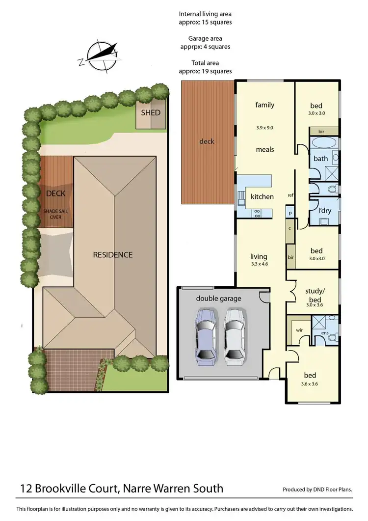 Floorplan of Homely house listing, 12 Brookville Court, Narre Warren South VIC 3805
