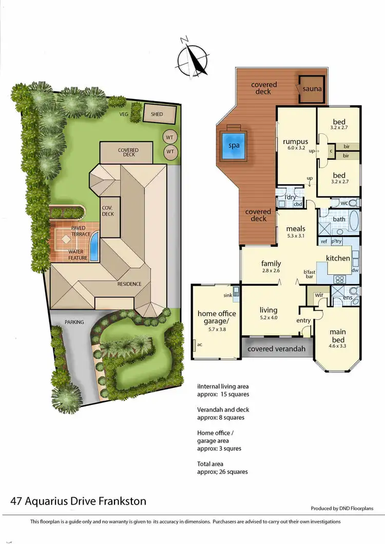 Floorplan of Homely house listing, 47 Aquarius Drive, Frankston VIC 3199