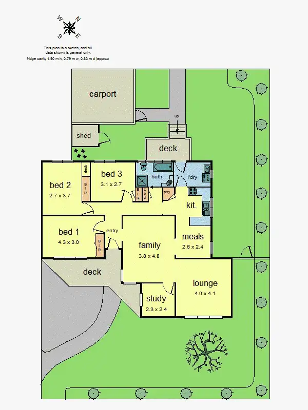 Floorplan of Homely house listing, 1/36 Beaufort Road, Croydon VIC 3136