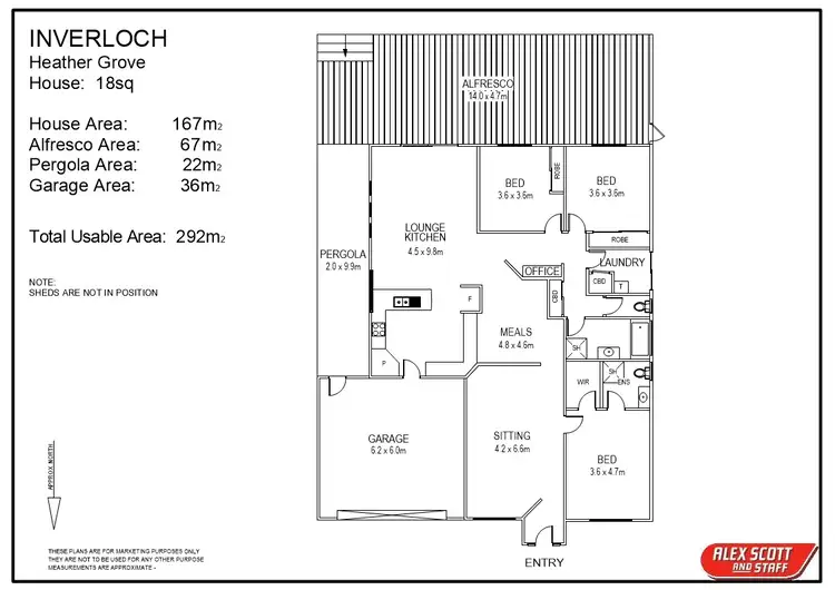 Floorplan of Homely house listing, 6 Heather Grove, Inverloch VIC 3996