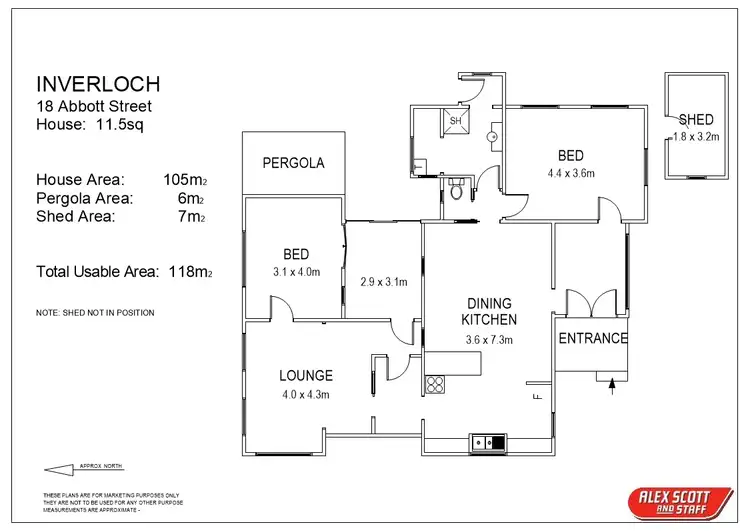 Floorplan of Homely house listing, 18 Abbott Street, Inverloch VIC 3996