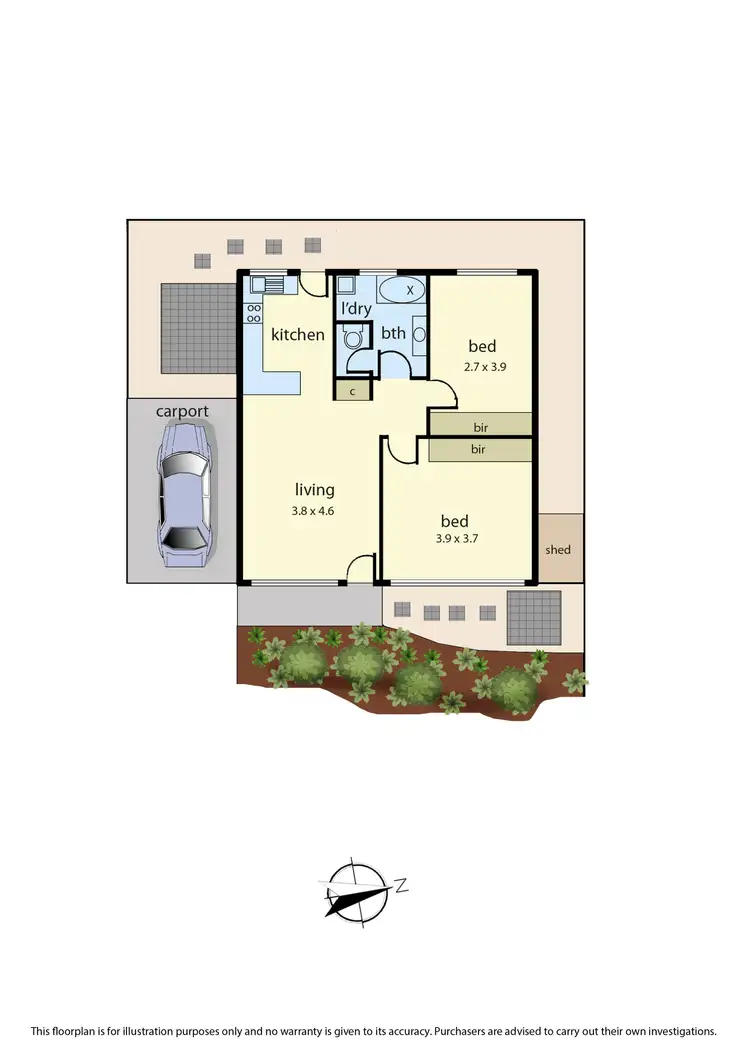 Floorplan of Homely unit listing, 4/2 Blacks Camp Road, Somerville VIC 3912