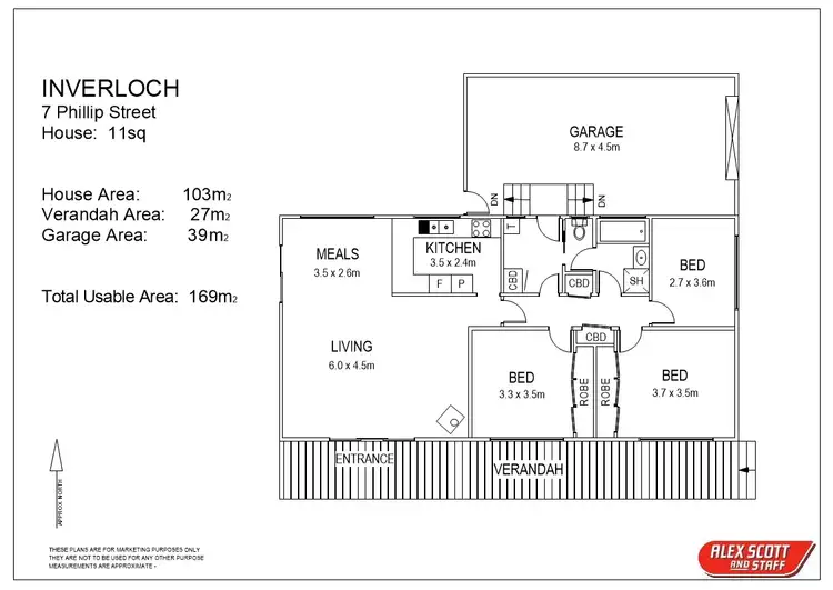 Floorplan of Homely house listing, 7 Phillip Street, Inverloch VIC 3996