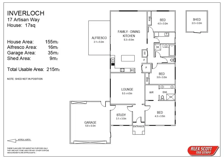 Floorplan of Homely house listing, 17 Artisan Way, Inverloch VIC 3996