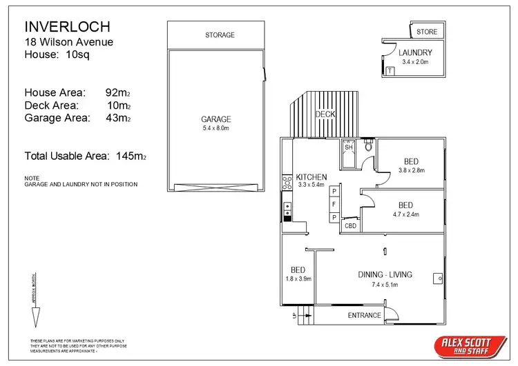 Floorplan of Homely house listing, 18 Wilson Avenue, Inverloch VIC 3996