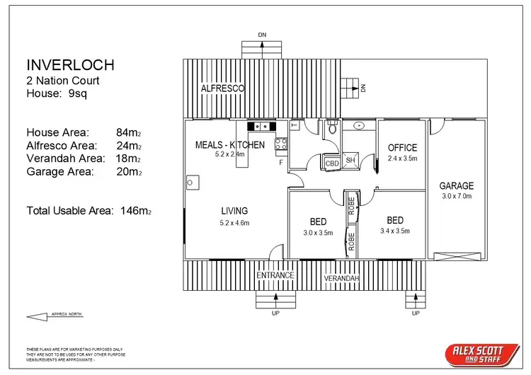 Floorplan of Homely house listing, 2 Nation Court, Inverloch VIC 3996