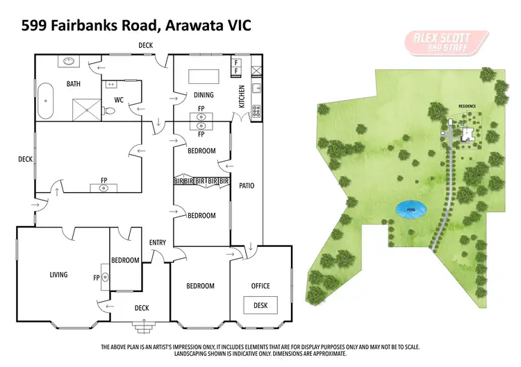 Floorplan of Homely rural property listing, 599 FAIRBANK ROAD, Arawata VIC 3951